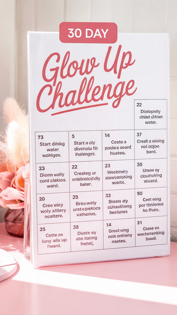 30 Day Glow Up Challenge: Complete Skincare Routine for Radiant Skin