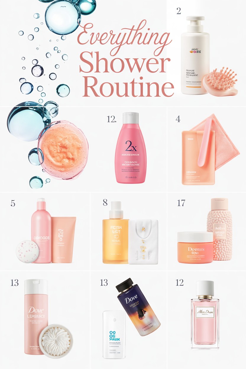Complete Everything Shower Routine: Self-Care Products & Steps