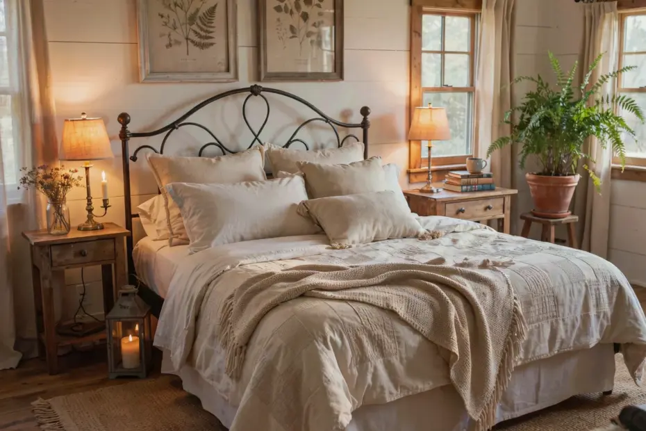 Belgian Linen Pillow Cover for a Cozy Fall Cottage Look