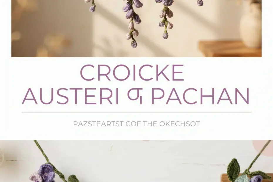 Crochet Wisteria Door Garland Ideas Free Patterns | Cottage Decor DIY