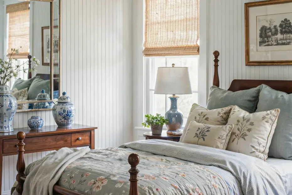 Cozy English Cottage Bedroom Decor | Soft Neutrals & Vintage Charm | Relaxing Retreat Ideas