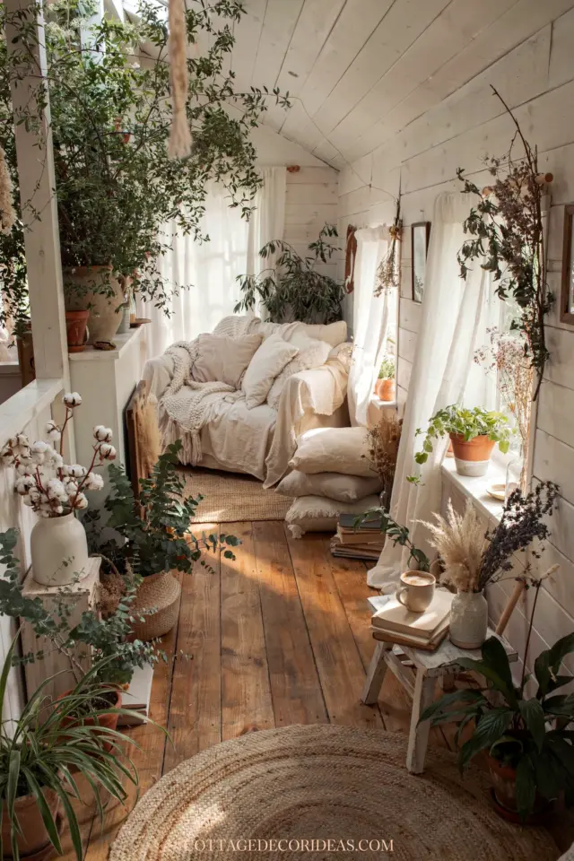 Cottage Garden Walkway With Lantern Lighting | Cozy Evening Path Design Ideas