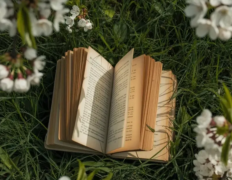 Want to Photograph an Open Book on Grass? Cherry Blossom Setup Ideas
